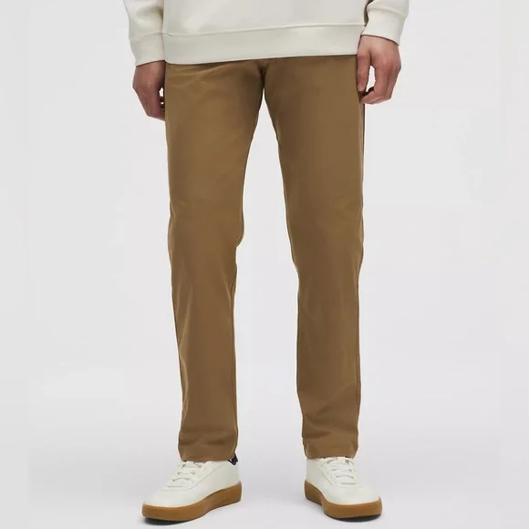 LULULEMON ABC men’s pants color is “artifact” or camel brown size 30x30