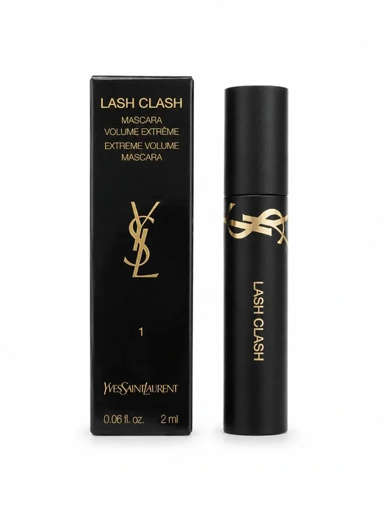 YSL Lash Clash Mascara Mini 0.06 oz 2mL Noir Black #1 New Travel Size