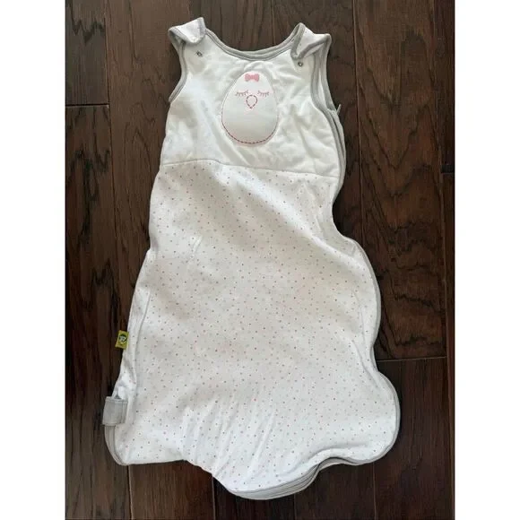 Nested Bean Zen Sack Classic Medium 6-15 months pink white