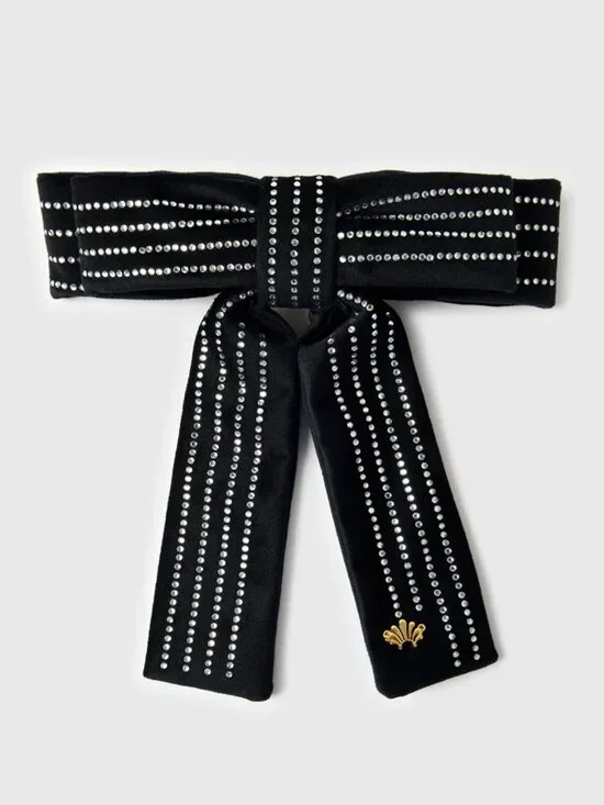 LELE SADOUGHI Crystal Pinstripe Antoinette Bow Barrette – NWT