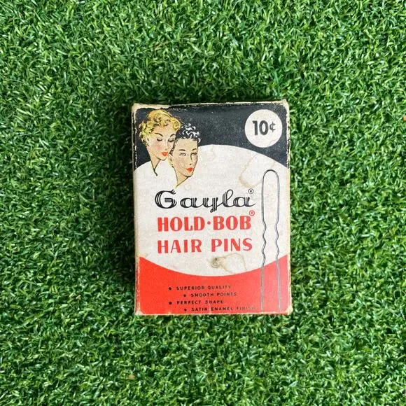 Vintage 1956 Gayla Hold Bob Hair Pins Retro Collectible