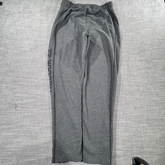 Reebok Sweatpants Mens Medium Gray Excellent Ankle Zip Heather Athletic Joggers