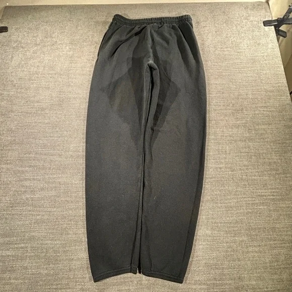 Fruit of the Loom Sweatpants Unisex Medium Black Good Elastic Waist Fleece
