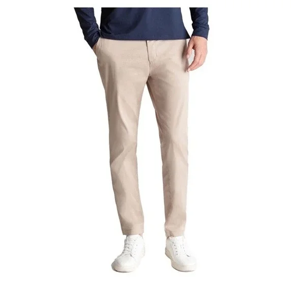 Birddogs Pants Mens 36x32 Khaki Unlined Stretch Chino Golf Office Boomstick