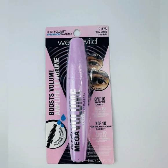 | 2-Pack | Wet n Wild Mega Volume Waterproof Mascara‎ – Very Black NEW