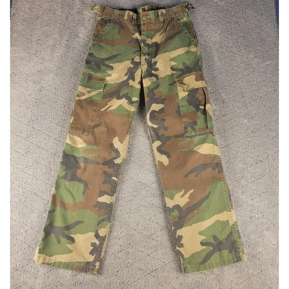 Vintage SafTBak Pants Mens 32x30 Camo Cargo Hunting Streetwear Made In USA