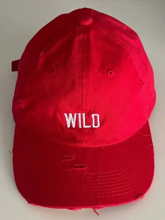 Red Baseball Cap “Wild” Women's