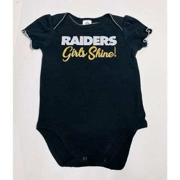 Team Apparel Raiders Bodysuit   Girls Sz 6-12 Months