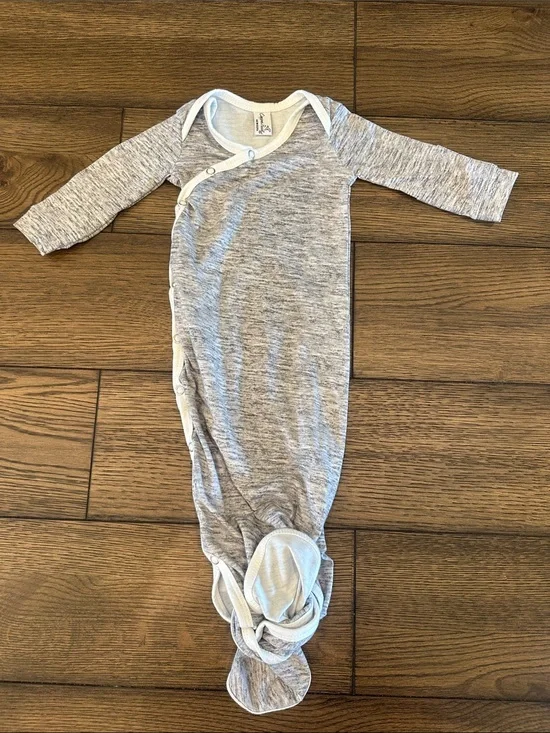 Copper pearl newborn knotted gown