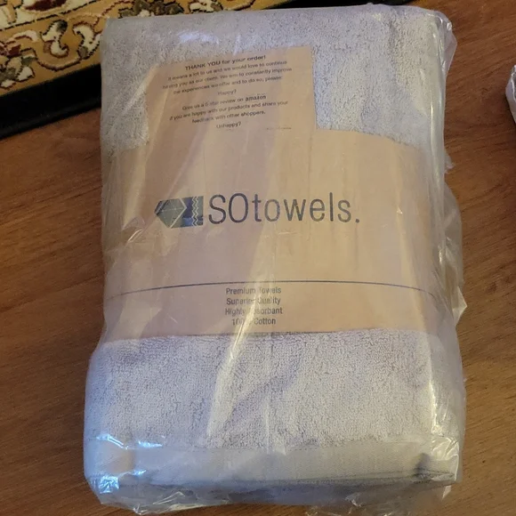 Sotowels 4 premium bath towels superior quality absorbent 100% cotton Beige New…