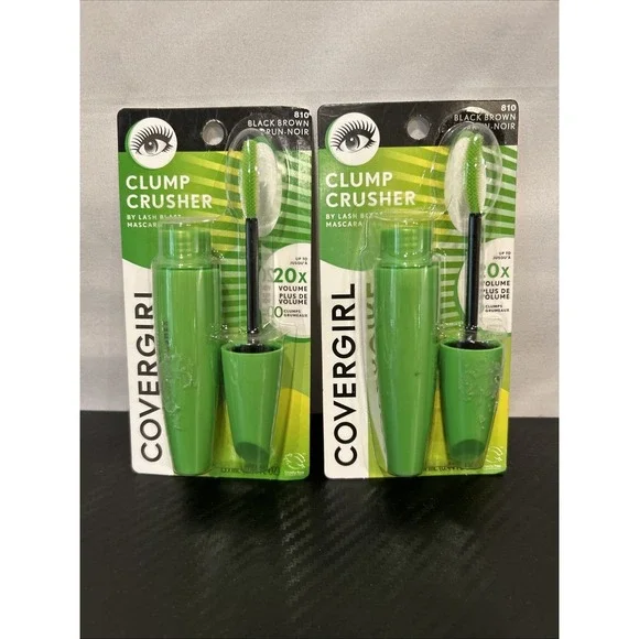 Covergirl Clump Crusher by Lashblast Mascara 13.1ml‎ New 2PK- 810 Black Brown