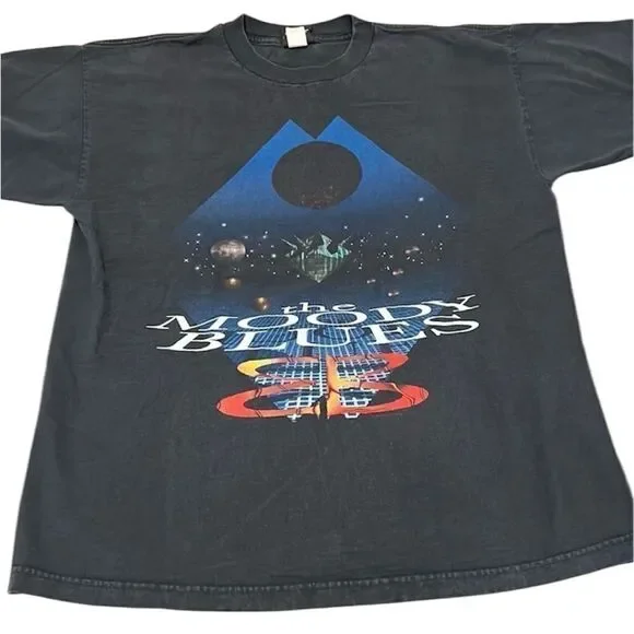 Vintage mens size XL authentic 1998 Moody Blues band T-shirt GVC