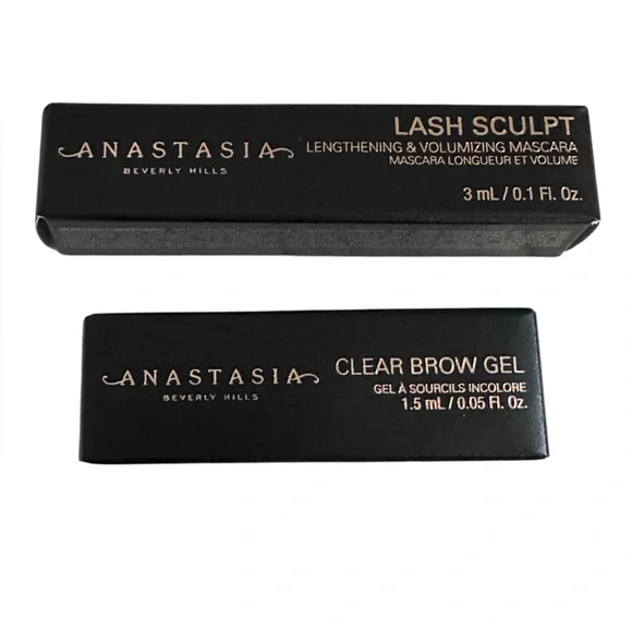 Anastasia Beverly Hills Lash Sculpt Mascara &‎ Clear Brow Gel Bundle NEW