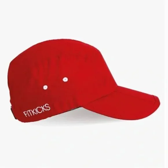 FitKicks Foldable Cap Hat Red One Size Unisex