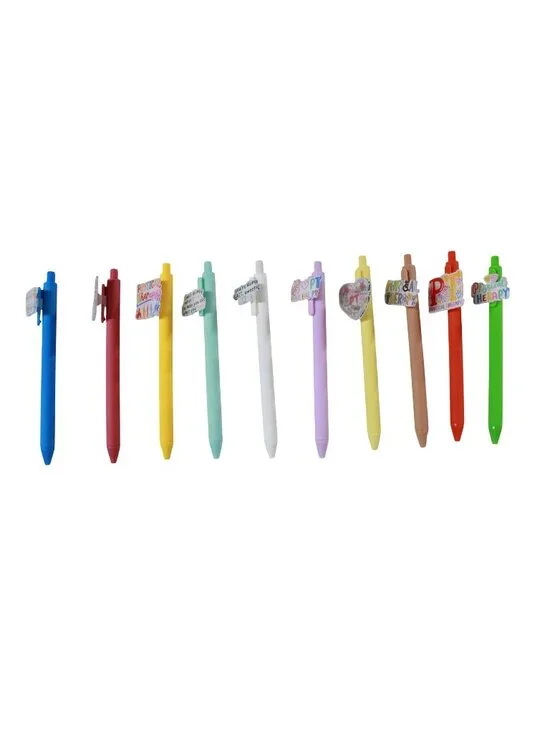 10 Novelty Physical Therapy PT Click Pens Colorful Therapist Appreciation