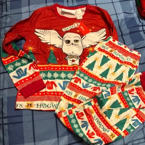 PatPat 9-10years Harry Potter 2 piece Festive Pajama Set