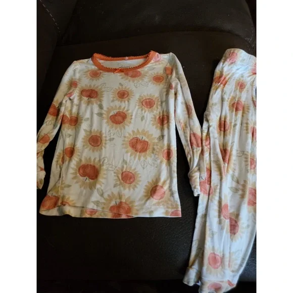 Milk berry fall autumn Halloween pumpkin pajamas size 24 months
