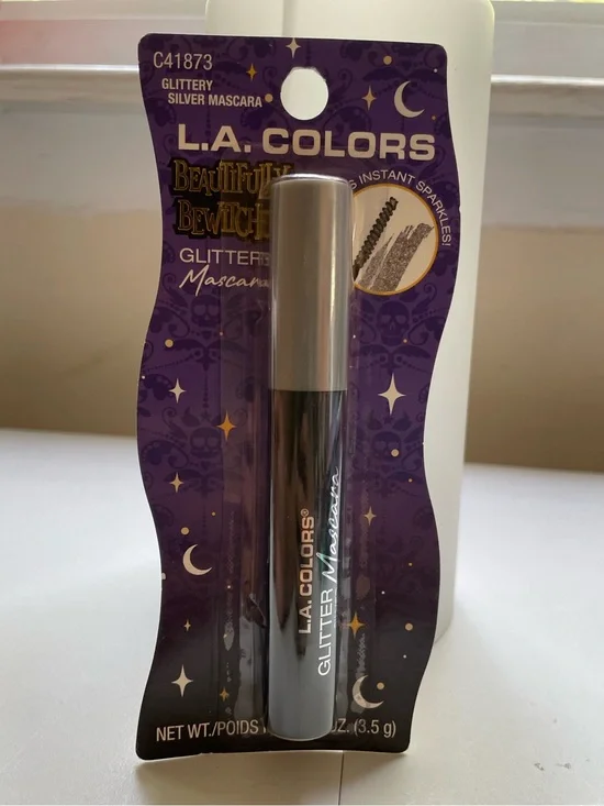L.A. Colors Glittery Silver Mascara Glitter Lash Makeup NEW Sealed