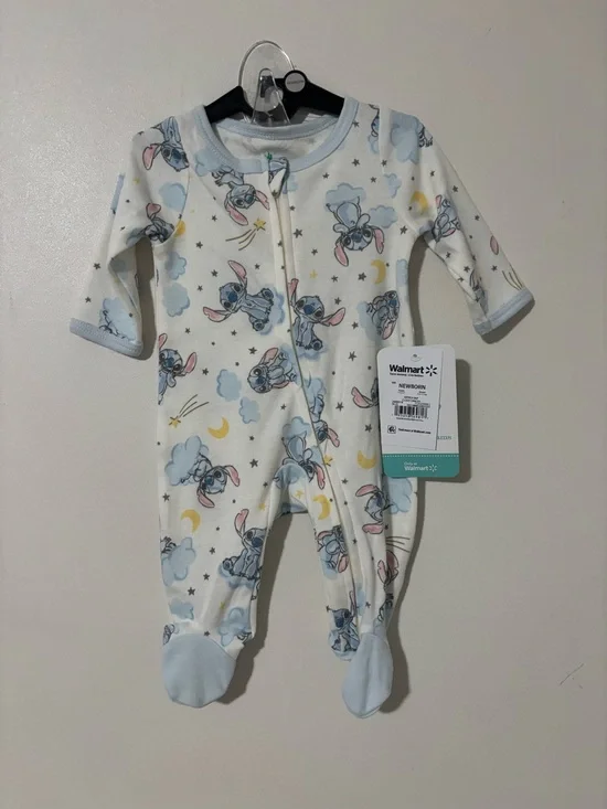 Disney Baby Stitch Pajamas Size Newborn