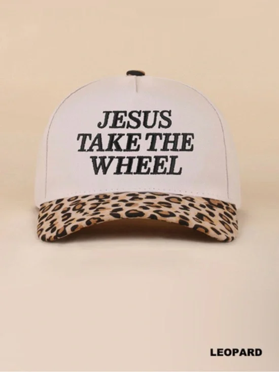 JESUS TAKE THE WHEEL TWO TONE SNAPBACK HAT