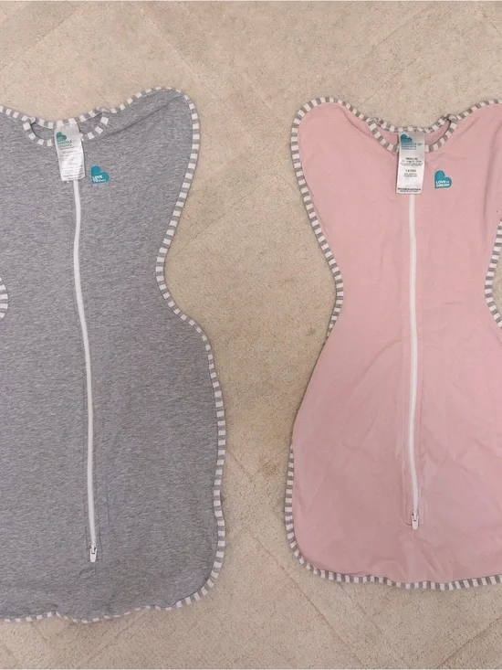 Love to Dream Gray & Teal Infant Swaddle Sleep Sack