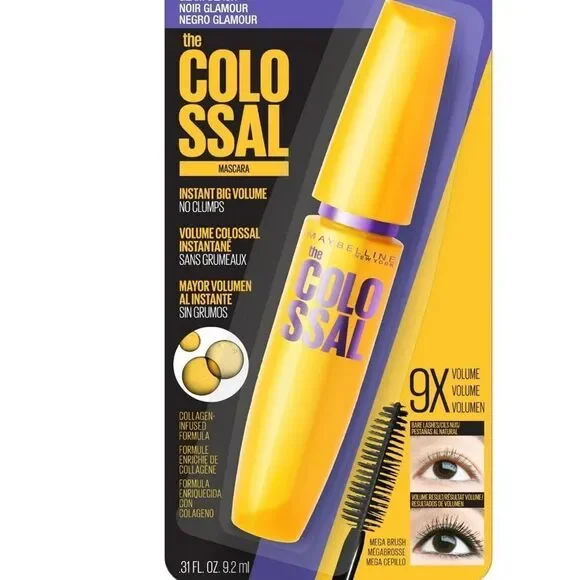 🦋 Maybelline The Colossal Mascara Classic Black New FullSz