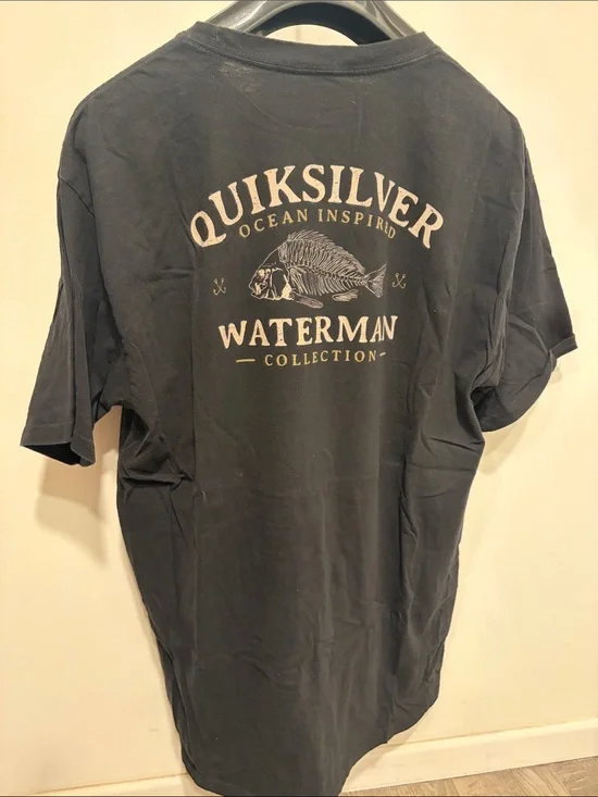 Quiksilver Black Waterman Collection Graphic Tee