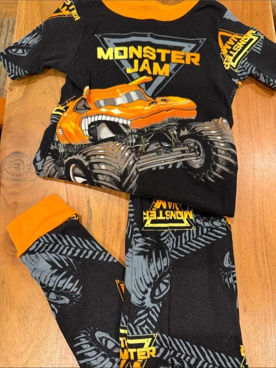 Monster Jam Matching Pajama Set
