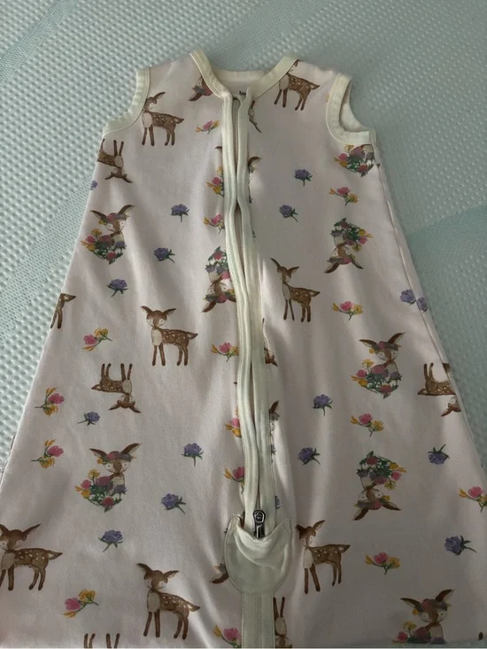 Burt's Bees Light Pink Doe Sleep Sack Size Small 0-6 M