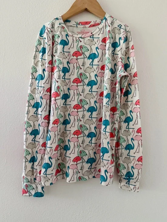 Vineyard Vines Flamingo Pajama Top