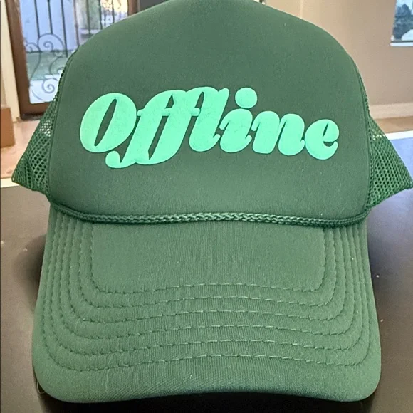 Green 'Offline' Trucker Hat