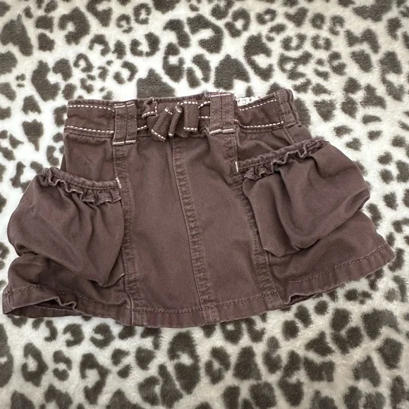 Carter’s Utility Skirt in Brown Size 12 Months