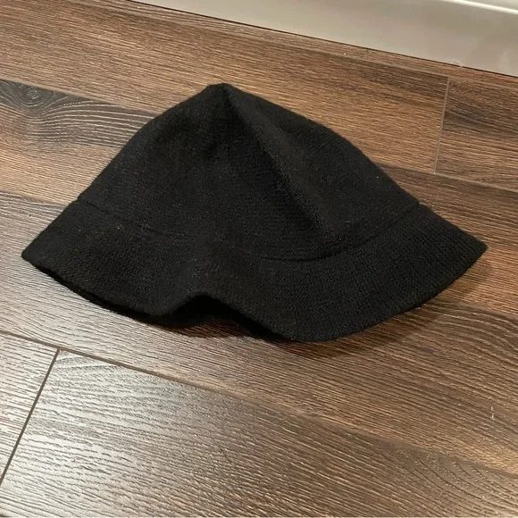 J Crew Wool Blend Black Winter Hat