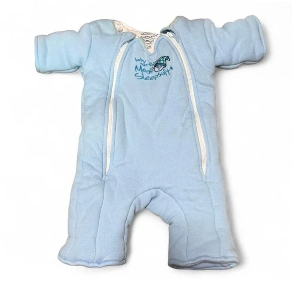 Baby Merlin's Magic Sleepsuit Blue Small 3-6 Months 12-18 lbs Sleep Sack