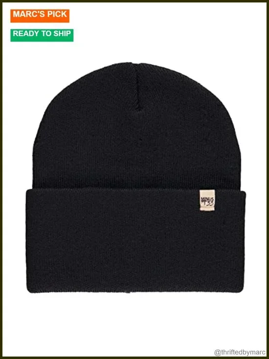 100% Merino Wool Midweight Cuffed Beanie Warm Winter Hat