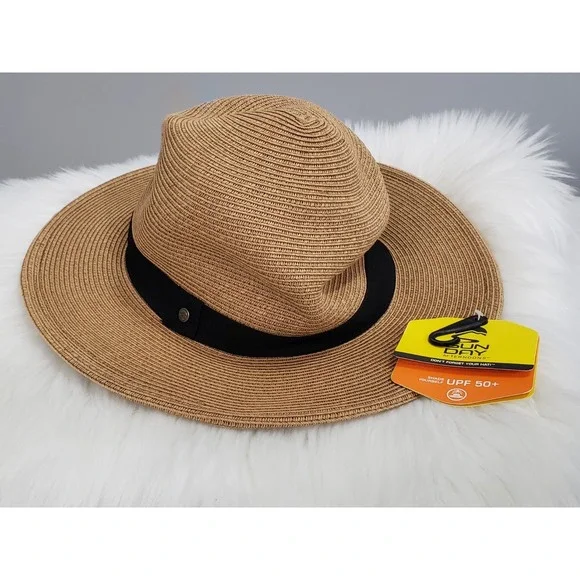 NEW Sunday Afternoons Women's Tan Havana Hat MEDIUM UPF‎ 50+