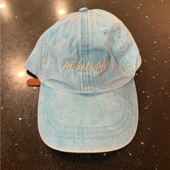 Pi Beta Phi Light Blue Embroidered Hat