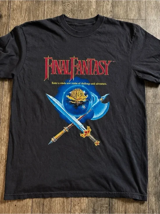Final Fantasy Anime Nintendo Graphic T-Shirt