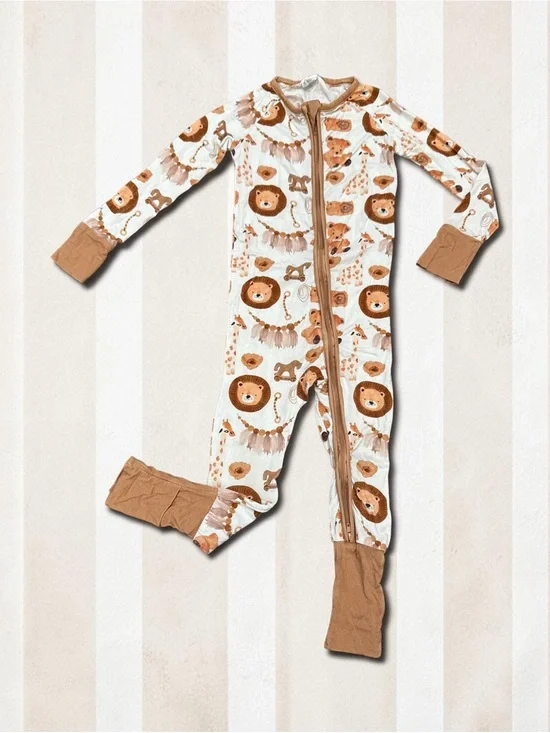 Little One Shop Vintage Boho Toys Bamboo Zippy Boys Girls Size 3T Brown