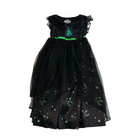 WICKED Elphaba Witch Girls size 3T Sleep Gown Costume Dress up Wizard of Oz