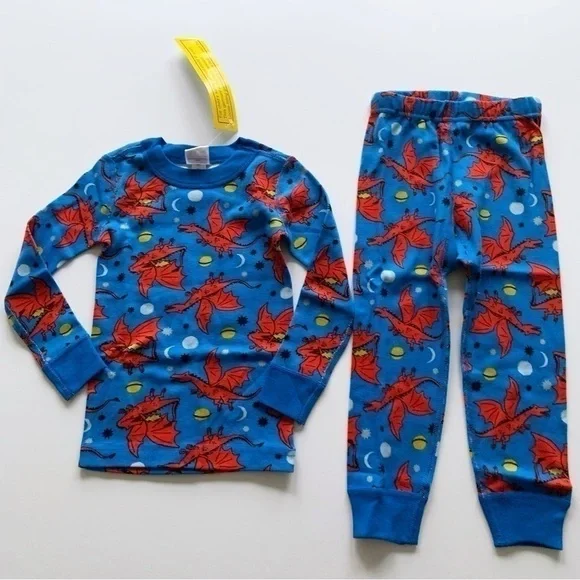 NWT Hanna Andersson Boys Space Dragons Pajama 3T