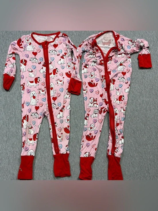 Little Sleepies Kids 3-6 6-12 Valentine’s Day