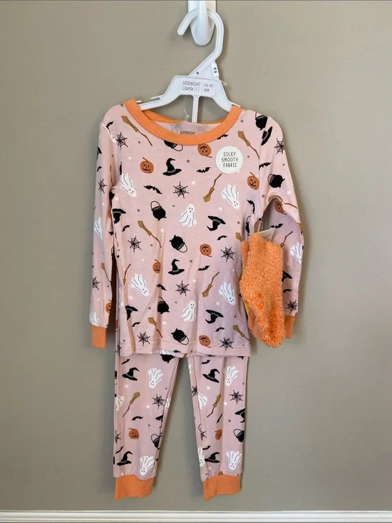Goodnight Llama Kids Halloween-Print Pajama 3 Piece Set, 18 Months, NWT