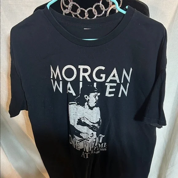 Morgan Wallen Black Graphic world tour T-Shirt Unisex no tag the tag is removed