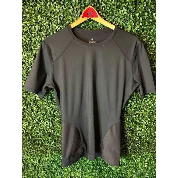 Tommie Copper Full Zip Large Copper & Zinc Infused Mens SS Full BACK shirt