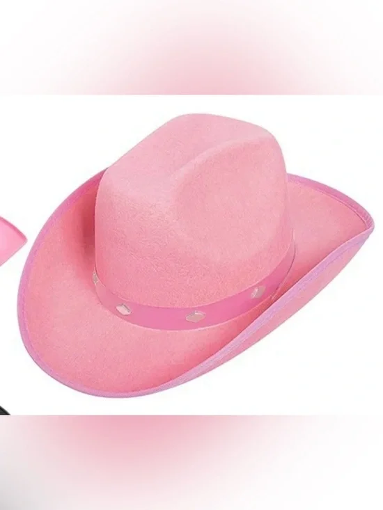 Pink Cowgirl Hat, 9.84 x 14.96 x 5.15, Cowboy Hat Fedora Cowgirl Hat Women