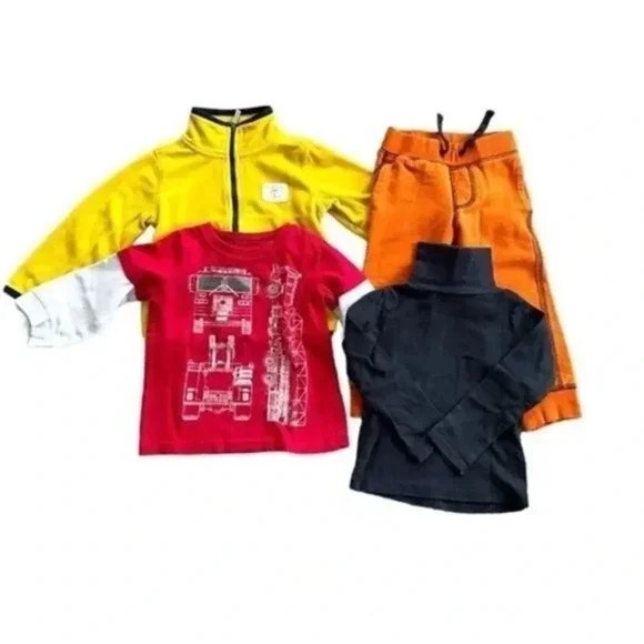 Bundle of Carter’s 4 pcs of toddlers mix&match outfit multicolor size 24m EUC