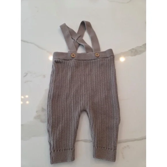 Carter's‎ baby boy knit overalls 3 mos