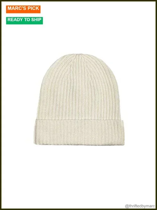 100% Cashmere Beanie Hat, Hand Wash, Lightweight, Adult, Solid Pattern