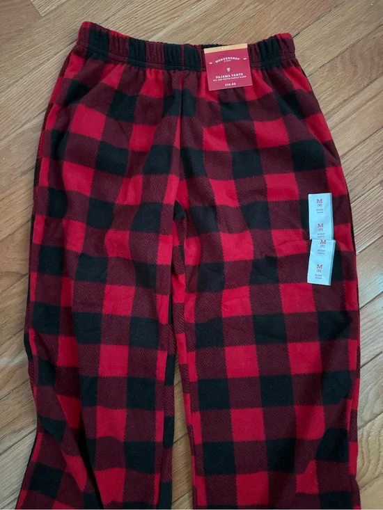 Target Red and Black Buffalo Plaid Kids Pajama Bottoms
